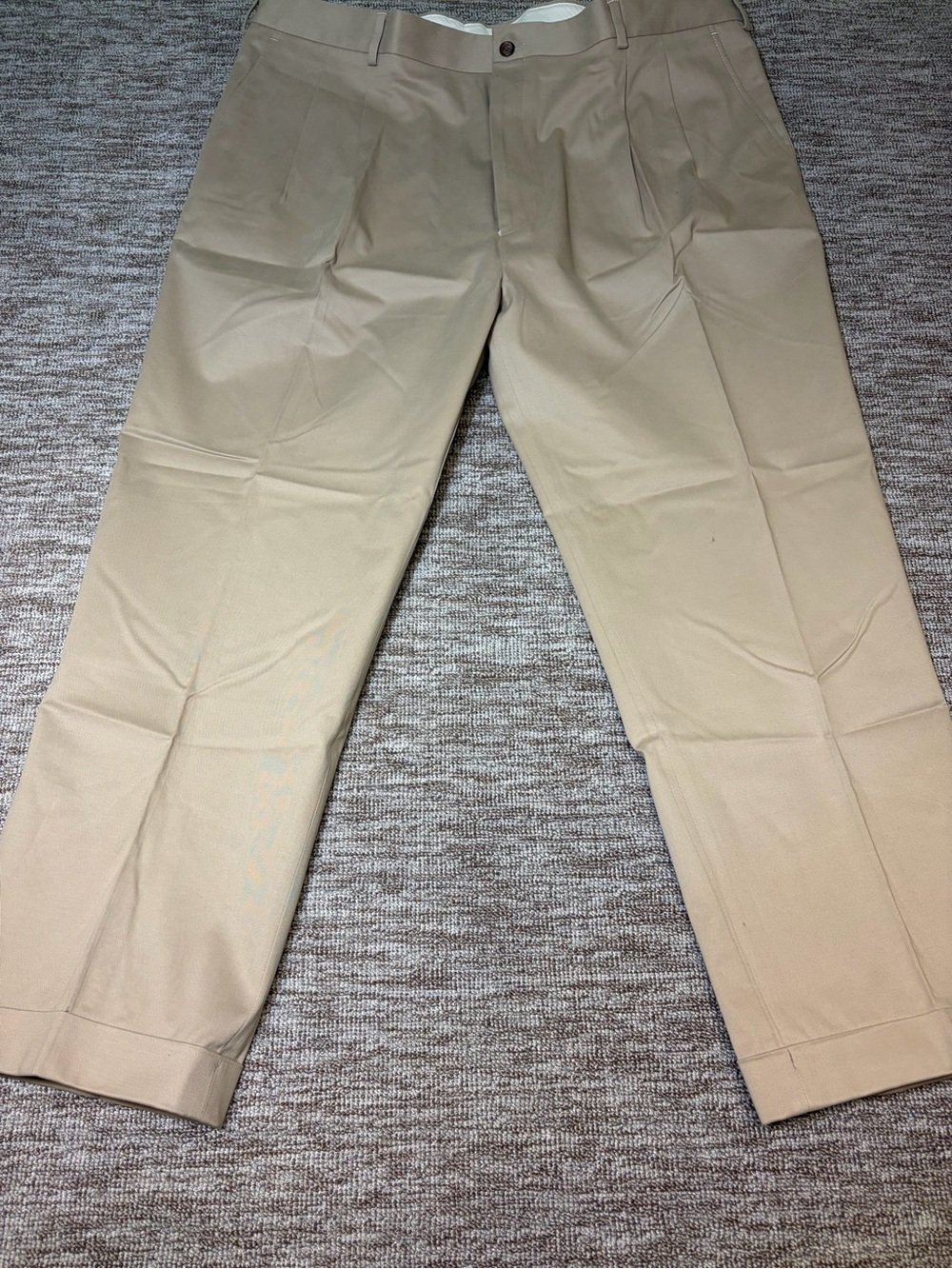 Paul Fredrick Mens Pants Dress Slacks Classic Fit Office Work Cuffed Hem 41x28